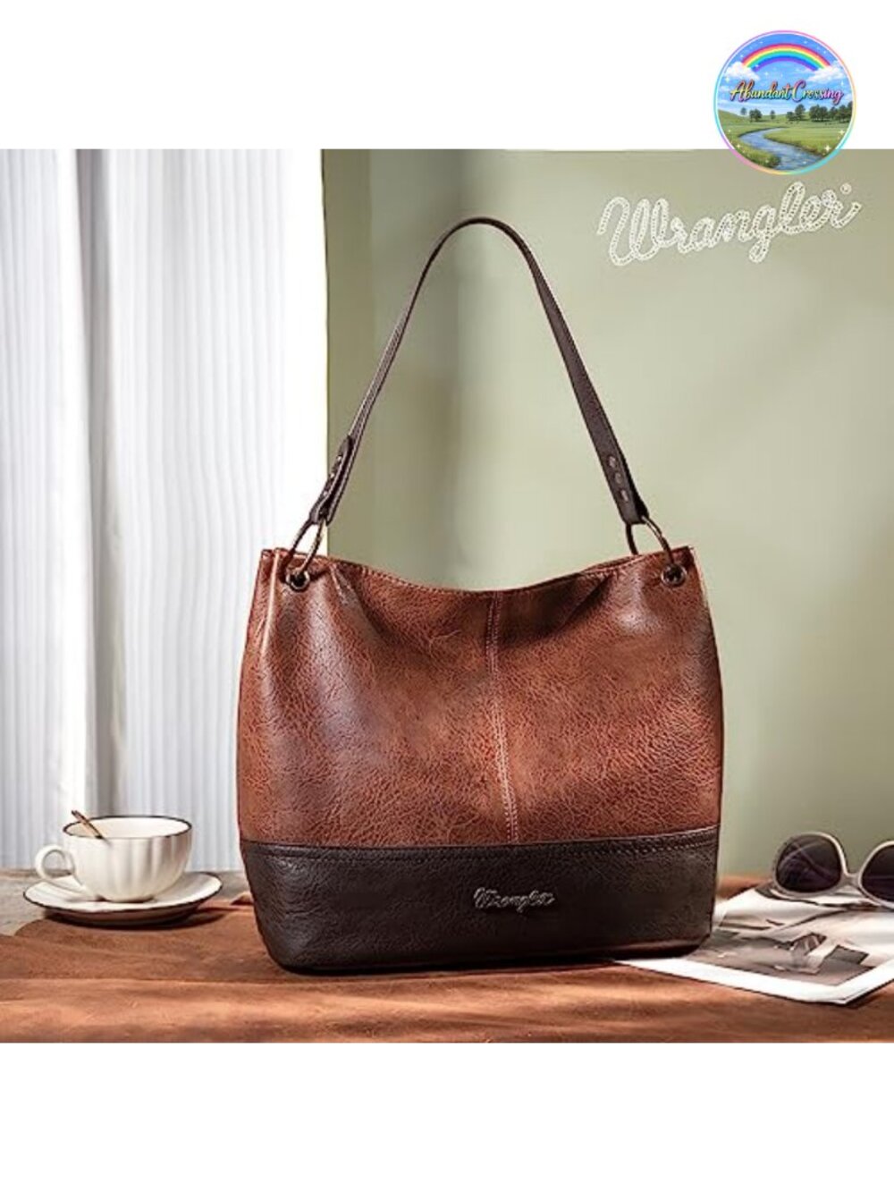 Vegan Leather Top Handle Hobo Shoulder Handbag Purse - Picture 3 of 6